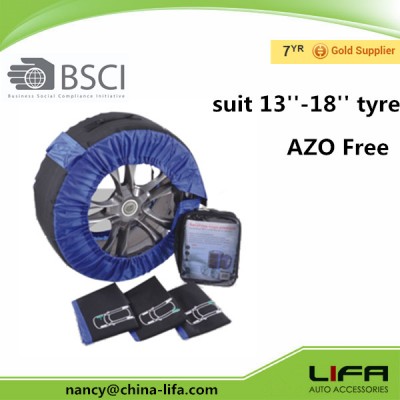 Eco-Friendly 4 pcs of one set for packing car tyre cover with fast delivery